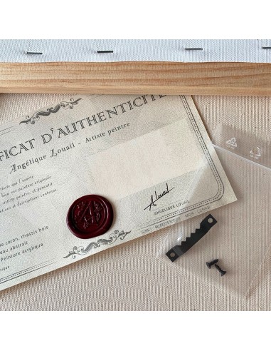 Livré avec certificat d'authenticité et crochet en métal