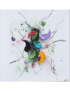 Elpida, tableau réalisé sur un châssis de 40x40 cm par Angélique Louail