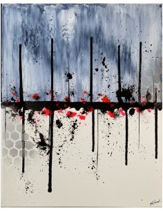 Leasline, tableau de 50x40 cm par Angélique Louail