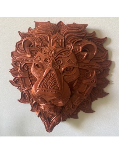 Tête de lion murale