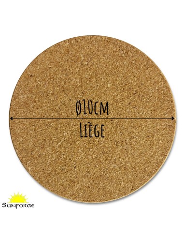 Dessous de verre personnalisé en liège