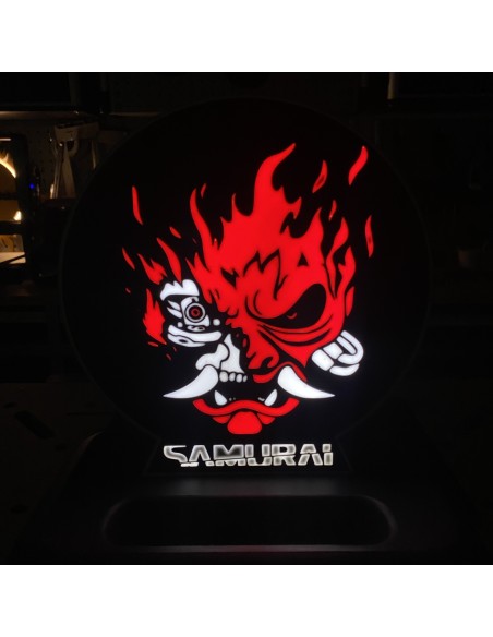 Lampe lumineuse Samourai  Cyberpunk